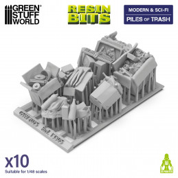 Piles of Trash | Garbage piles for dioramas, scale models, and board games