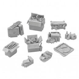 Piles of Trash | Garbage piles for dioramas, scale models, and board games