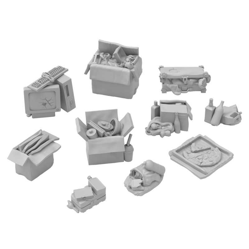 Piles de déchets | Déchets pour dioramas, maquettes et jeux de société Piles de déchets | Déchets pour dioramas, maquettes et jeux de société