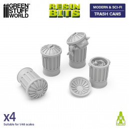 Trash Cans | Litter bins for dioramas, scale models, and board games