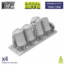 Trash Cans | Litter bins for dioramas, scale models, and board games