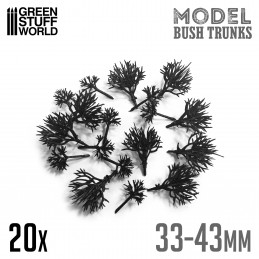20x Model Bush Trunks | Diorama Trees