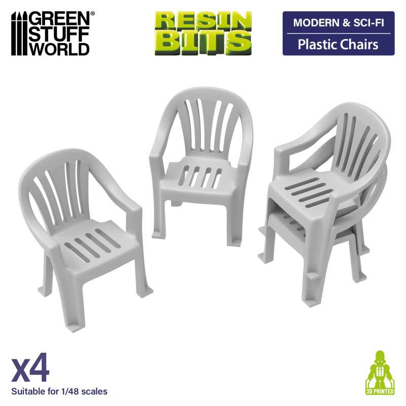 Plastic chairs | Beach chairs for dioramas, scale models, and board games Plastic chairs | Beach chairs for dioramas, scale models, and board games