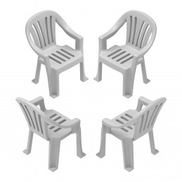 Plastic chairs | Beach chairs for dioramas, scale models, and board games