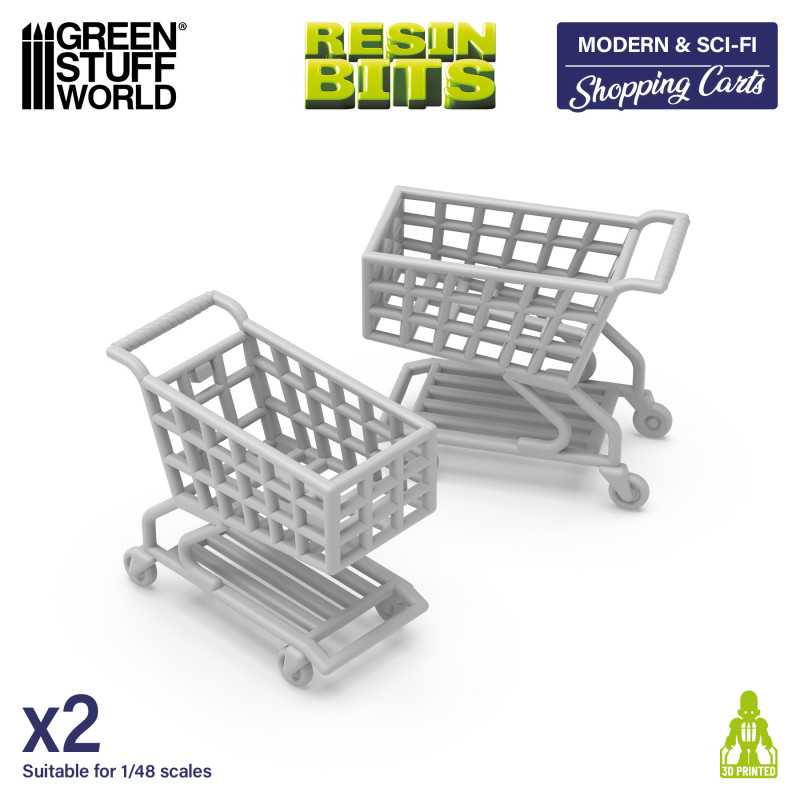 Shopping Carts | Supermarket trolley for dioramas, scale models, and board games Shopping Carts | Supermarket trolley for dioramas, scale models, and board games
