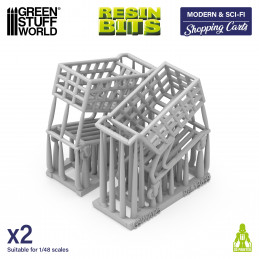Shopping Carts | Supermarket trolley for dioramas, scale models, and board games