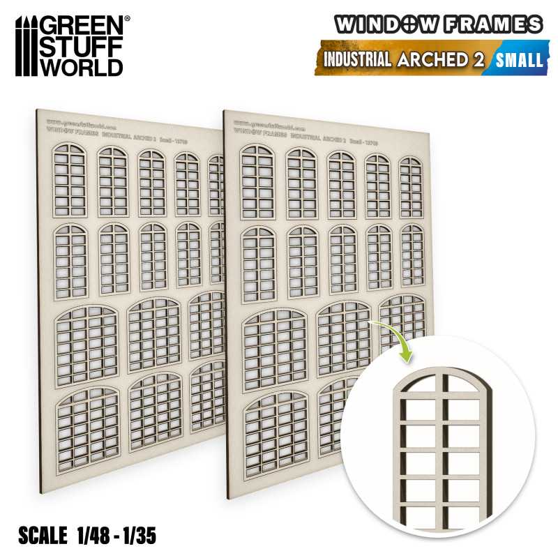 Industrial Arched Miniature Windows - Small (type 2) Industrial Arched Miniature Windows - Small (type 2)