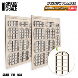 Industrial Arched Miniature Windows - Large (type 2)