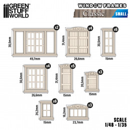 Miniatur Fenster - Klassische - Klein