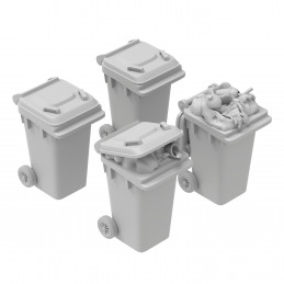 Plastic Trash Bins | Trash Can with Wheels