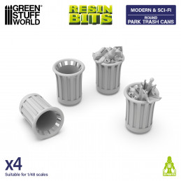 Park Trash Cans - Round | Garbage Can Park