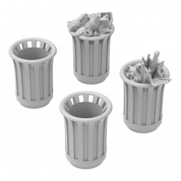 Park Trash Cans - Round | Garbage Can Park
