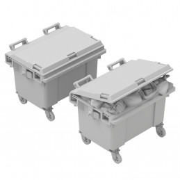 Garbage Containers for dioramas | Large Garbage Bins