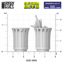 Park Trash Cans - Round | Garbage Can Park