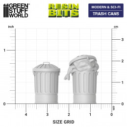 Trash Cans | Litter bins for dioramas, scale models, and board games