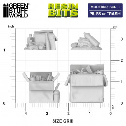 Piles of Trash | Garbage piles for dioramas, scale models, and board games