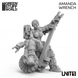 Figuras Ciberpunk Unit 9 - Amanda Wrench 54mm