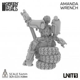 Cyberpunk Unit 9 Figures - Amanda Wrench 54mm