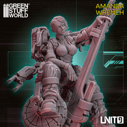 Cyberpunk Unit 9 Figures - Amanda Wrench 54mm