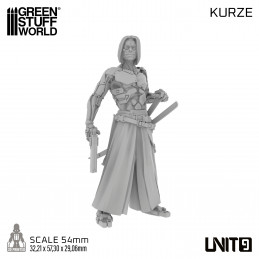 Cyberpunk Unit 9 Figures - Kurze 54mm