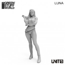 Figurines Ciberpunk Unit 9 - Luna 54mm