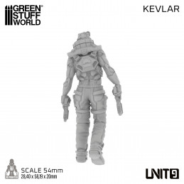 Cyberpunk Unit 9 Figures - Kevlar 54mm