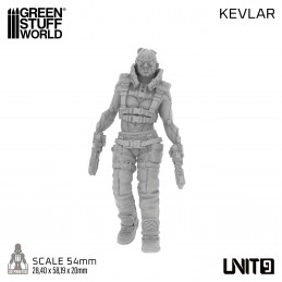 Cyberpunk Unit 9 Figures - Kevlar 54mm