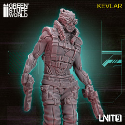 Cyberpunk Unit 9 Figures - Kevlar 54mm