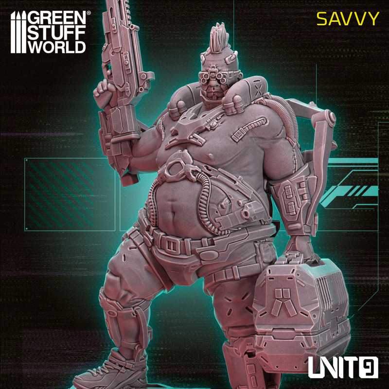 Cyberpunk Unit 9 Figures - Savvy 54mm
