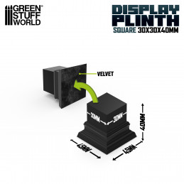 Lacquered MDF Display Plinth | Square Top Display Plinth 3x3