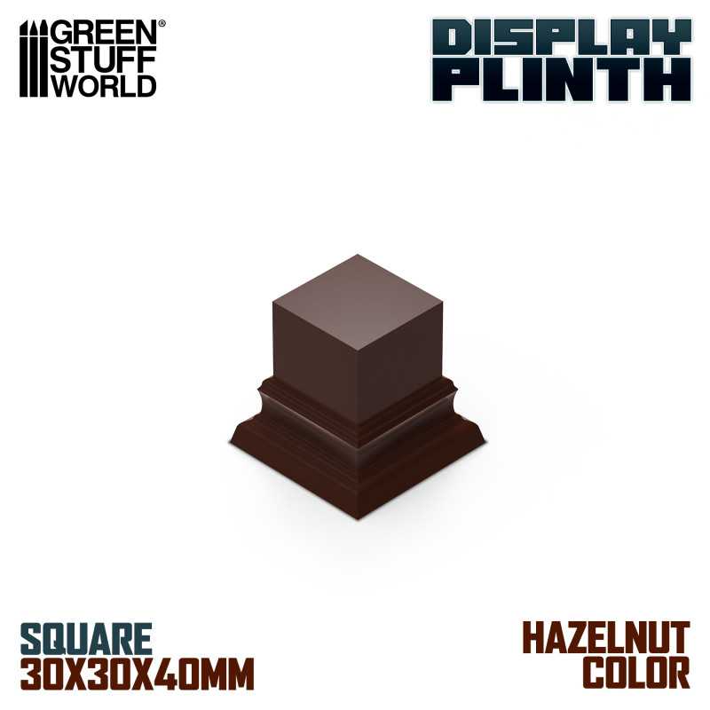 Hazelnut Brown Lacquered MDF Display Plinth | Square Top Display Plinth 3x3 cm Hazelnut Brown Lacquered MDF Display Plinth | Square Top Display Plinth 3x3 cm