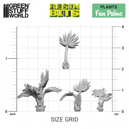 3D printed set - Fan Palms | Plants and vegetation