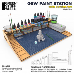Paint Station with Cutting Mat | Painting station