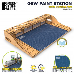 Paint Station with Cutting Mat | Painting station