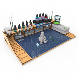 Paint Station with Cutting Mat | Painting station