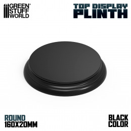 Round Top Display Plinth 160x18 mm