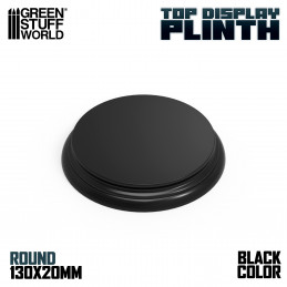 Round Top Display Plinth 130x18 mm
