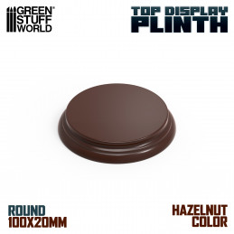 Round Wood display bases 10 cm Hazelnut Brown | Wood display bases