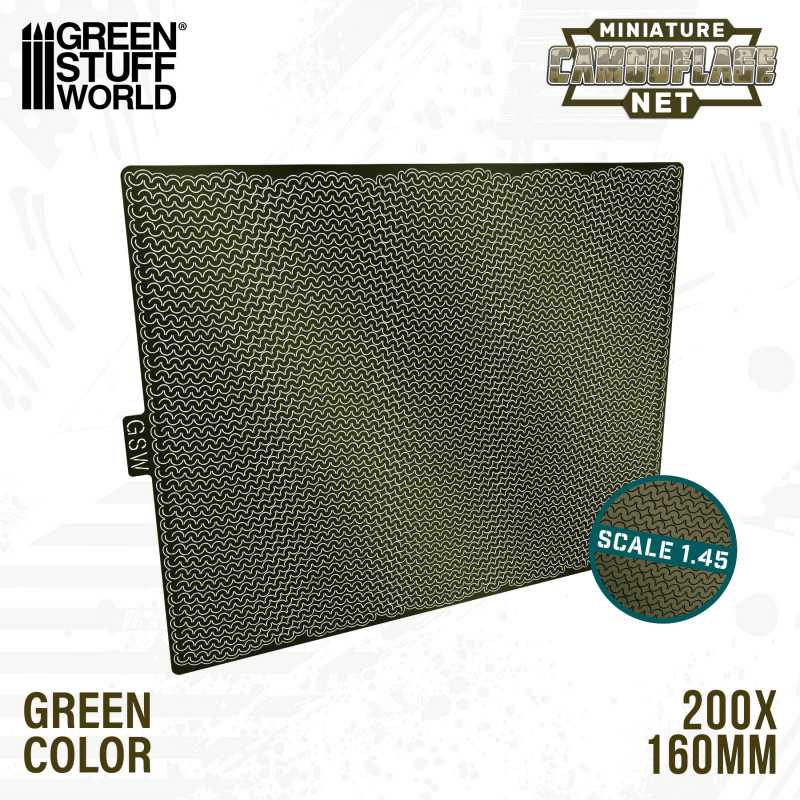 Miniature Camouflage Nets Green 1:45 Miniature Camouflage Nets Green 1:45