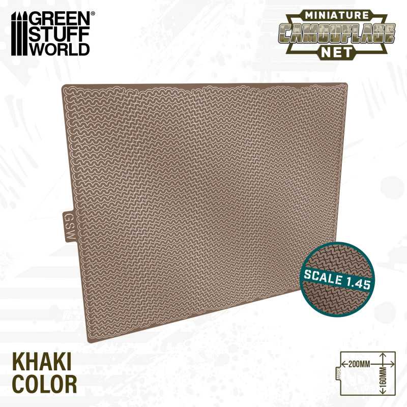 Miniature Camouflage Nets Khaki 1:45 Miniature Camouflage Nets Khaki 1:45