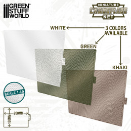 Miniature Camouflage Nets Khaki 1:45