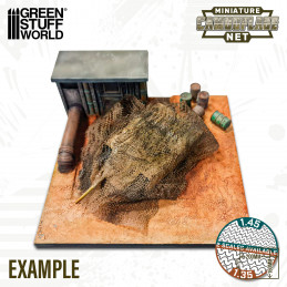 Miniature Camouflage Nets White 1:35