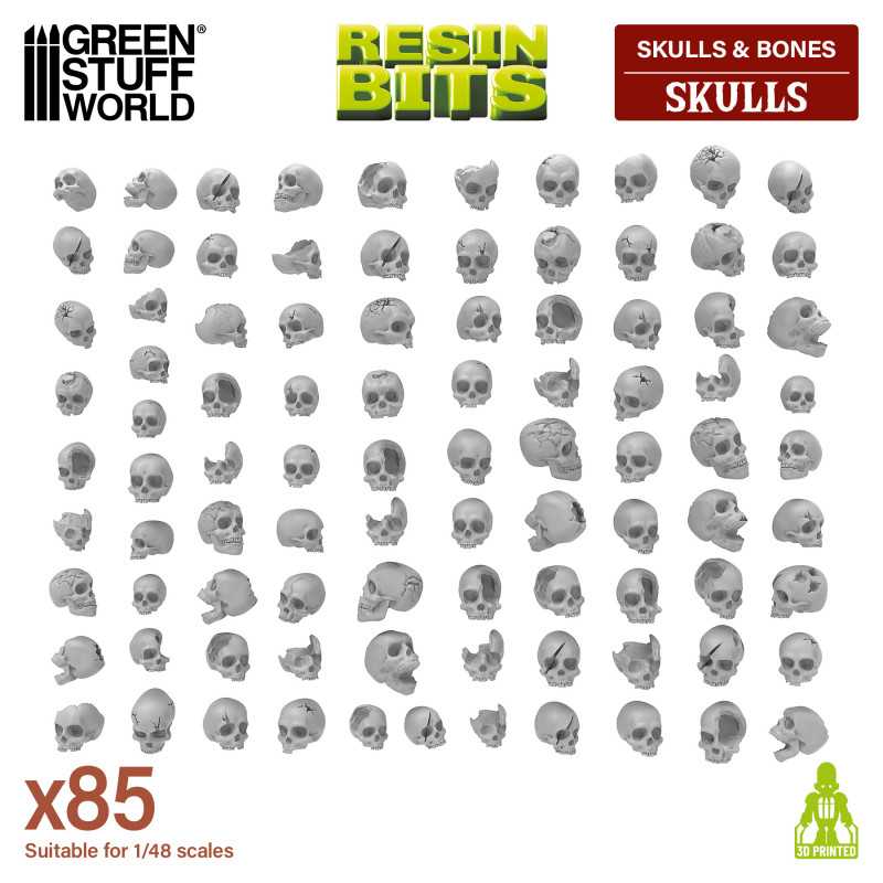 Resin Skulls | Warhammer skulls compatible Resin Skulls | Warhammer skulls compatible
