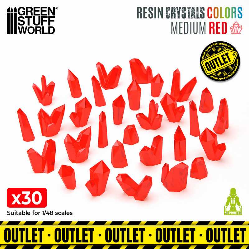RED Resin Crystals - Medium | Transparent resin bits RED Resin Crystals - Medium | Transparent resin bits