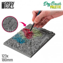 Dry Brush Palette | Drybrush texture palette | Dry palette for drybrushing