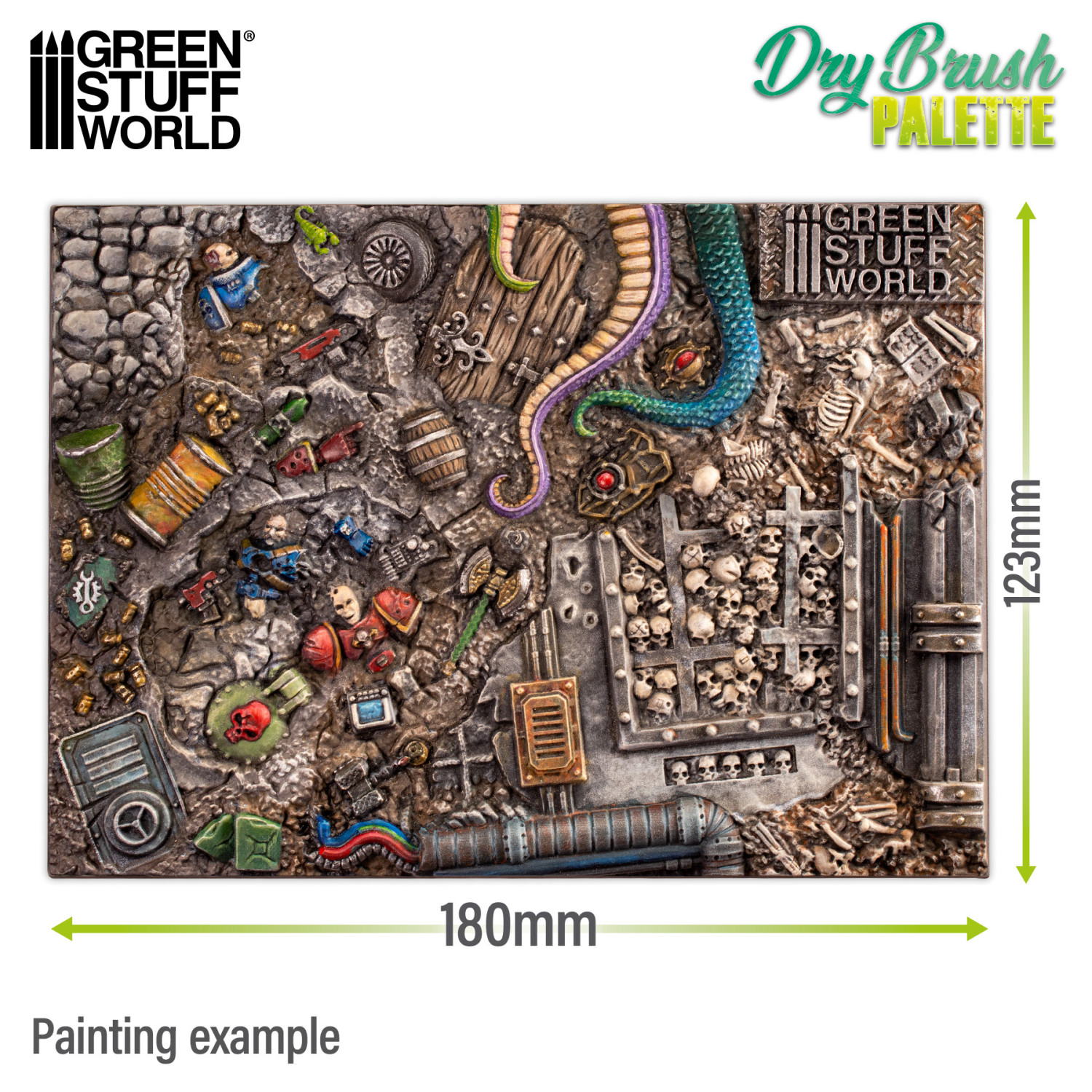 Drybrush texture palette | Dry Brush Palette for dry brushing - GSW