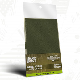 Redes de camuflaje miniatura Verde 1:48 para modelismo