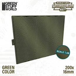 Miniature Camouflage Nets Green 1:48