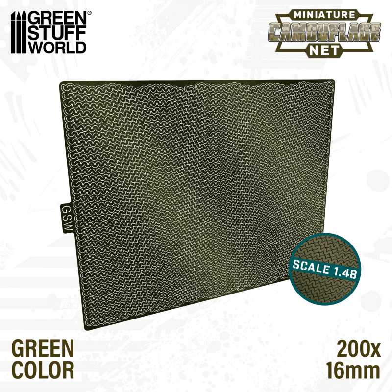 Miniature Camouflage Nets Green 1:48 Miniature Camouflage Nets Green 1:48
