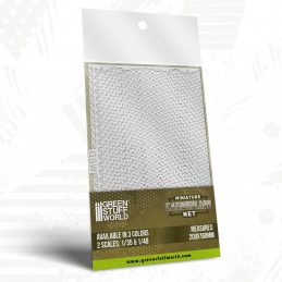 Redes de camuflaje miniatura Blanco 1:35 para modelismo